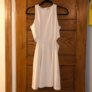 White cutout dress